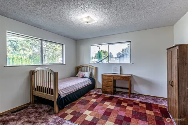 Main floor secondary bedroom