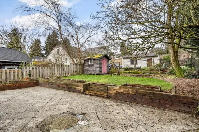 Terraced backyard