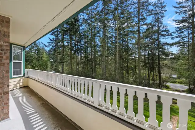 Private deck off primary bedroom.