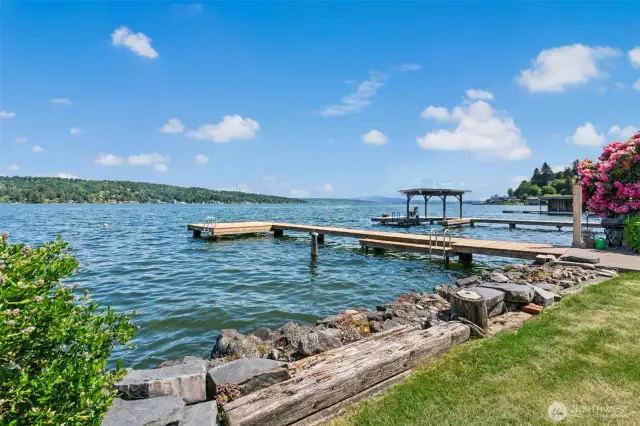 87-foot dock & 7+ feet of moorage depth