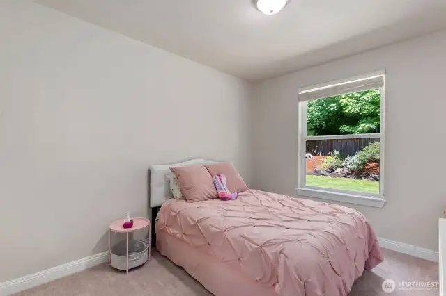 Bedroom number on at the back of the house