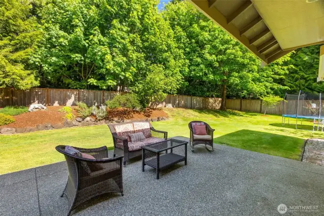 Great patio for summer BBQs and entertaining