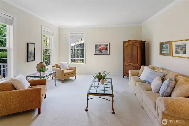 Living Room Looking In From Grand Entry Staircase