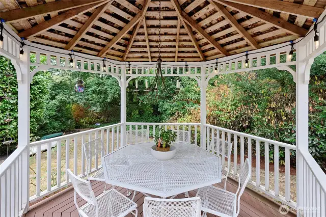 Gazebo Covered Eating Area on Entertainment Deck