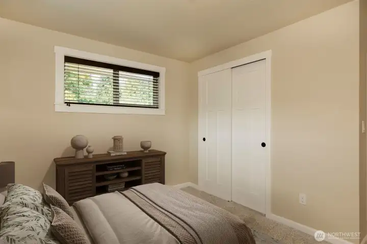 Bedroom 2 with closet storage