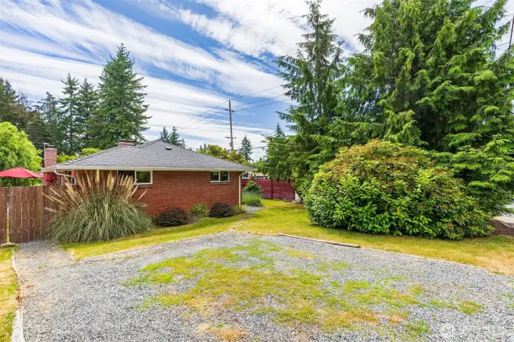 Two more off street parking spots on westside of house