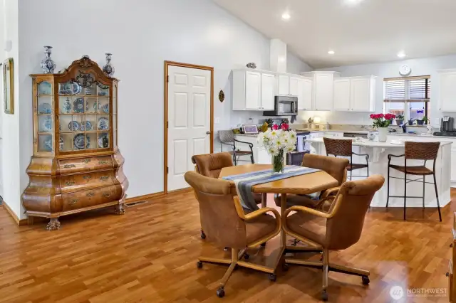 The large dining area accommodates any size table you desire!