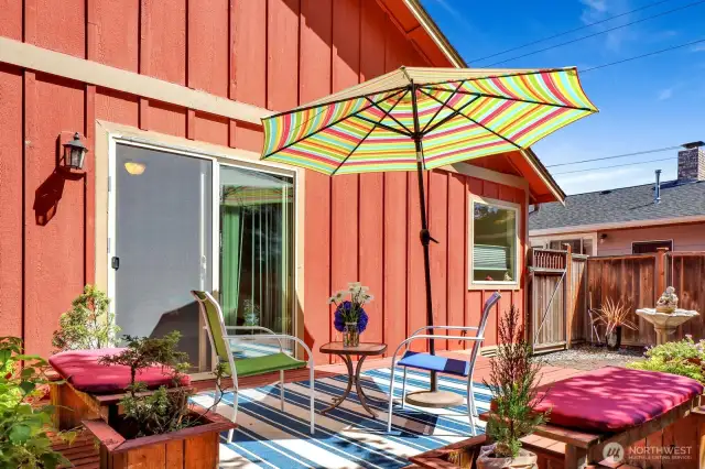 The deck oasis...