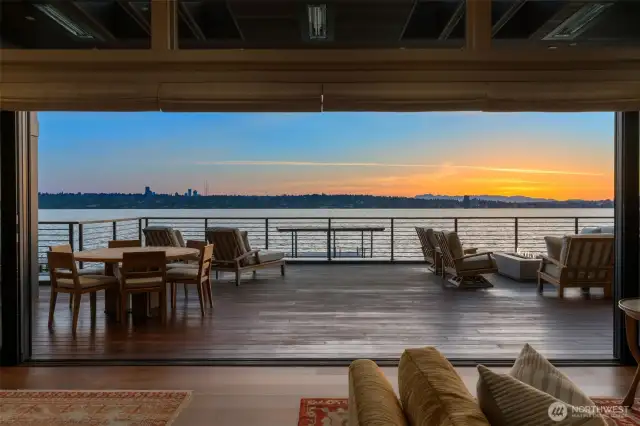 The oohs and ahh's are never ending with a view like this from your living room.