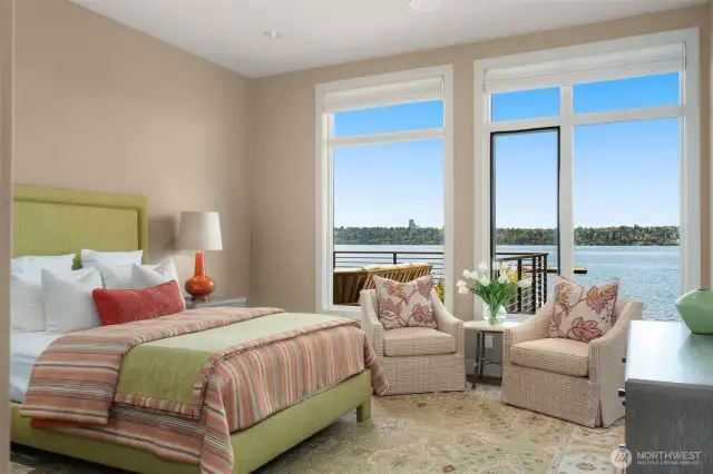 All en-suite guest rooms, every one with a stunning water view.