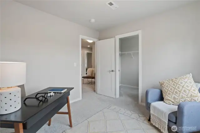 Bedroom #1 features a bonus oversized walk-in closet.