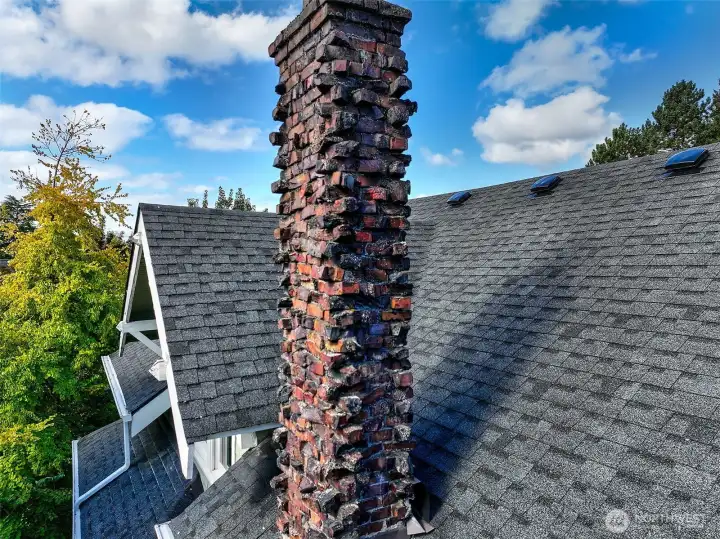 Clinker brick chimney - they don't build them like this anymore!