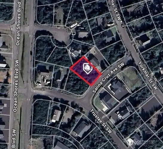 Approximate boundary lines.