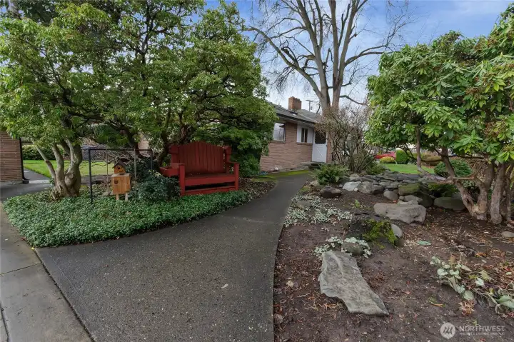Walkway to main house.