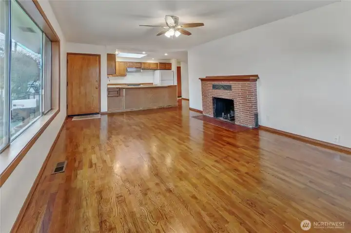 Looking back at main entrance on the left.