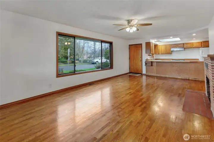 Main entry and kitchen.