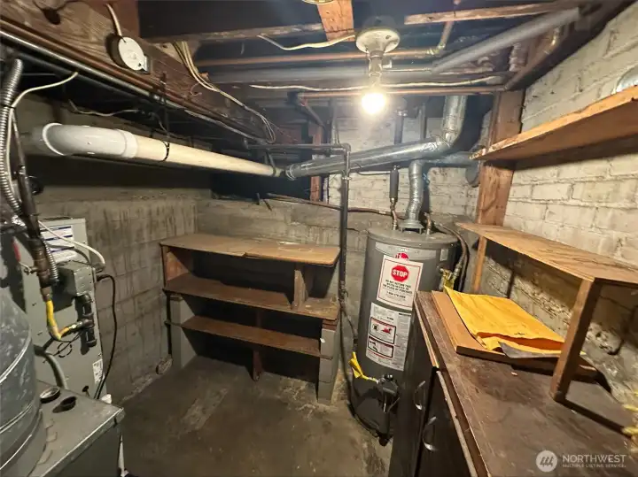 Small basement area.