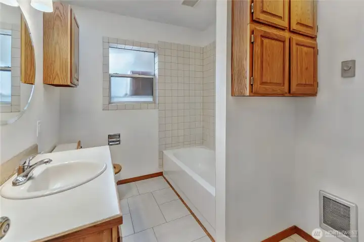 Bathroom entry. Another shower is to the right.