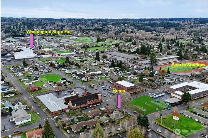 Looking south from property.