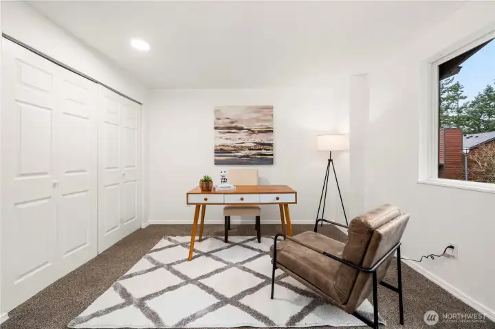 2nd bedroom/office upstairs overlooking community pool