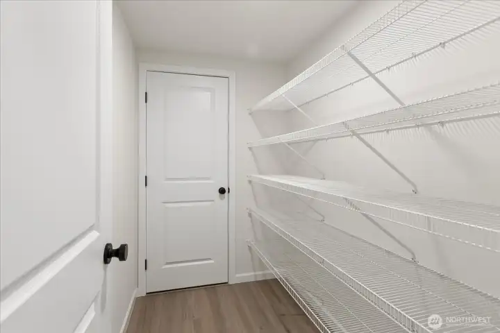 Walk-in pantry.