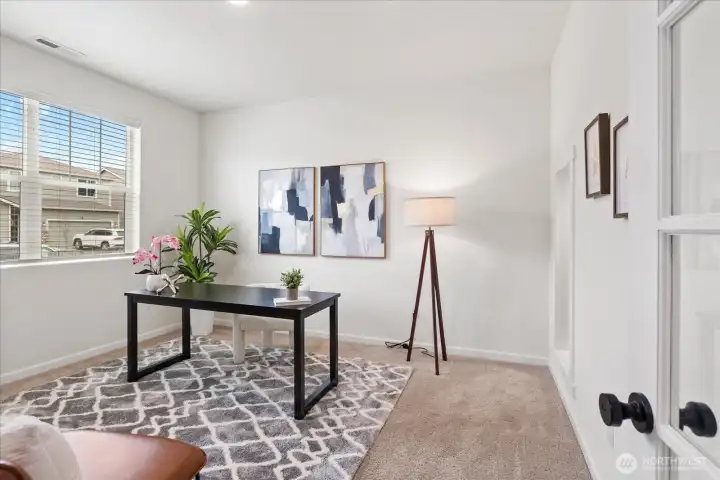 Main floor bedroom/office.