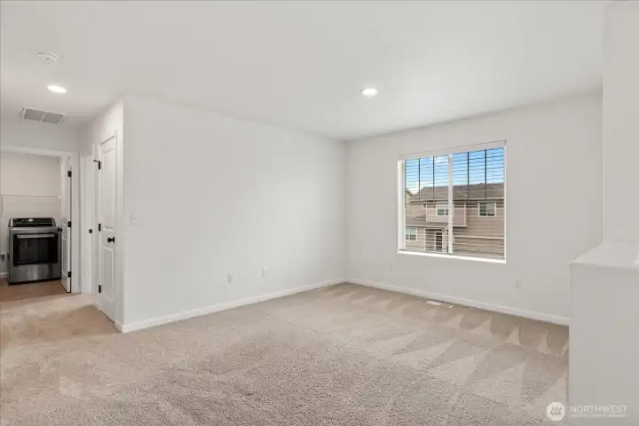Loft space upstairs.