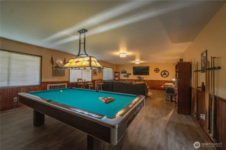 Community Room Including a Pool Table