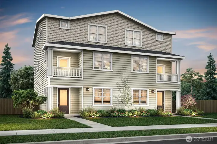 Example of the Carnation floor plan to be located at 8760 151st Street E