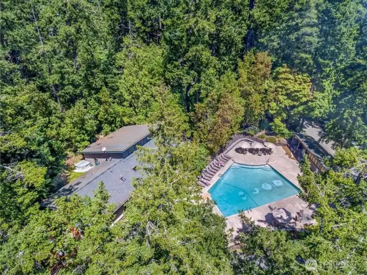 Community Pool and Caretakers house