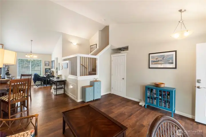 Storage closet near the stairs