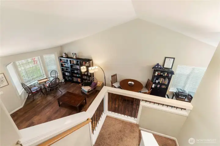 View from the top of the stairs