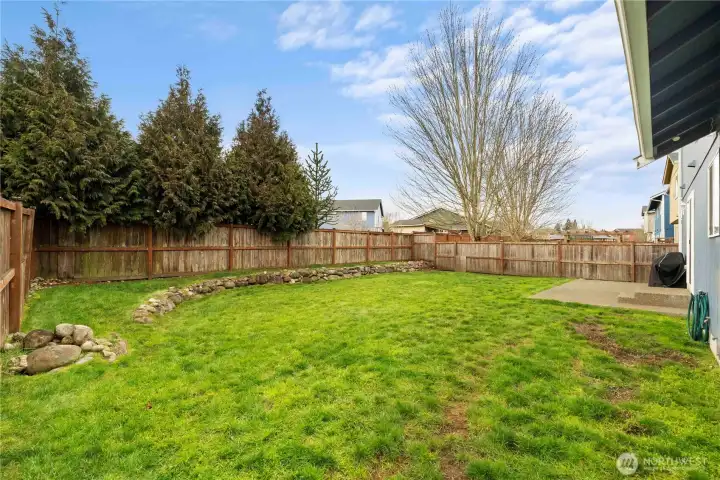 Do you have a green thumb? There is room for raised beds or additional landscaping, if you are so inclined.