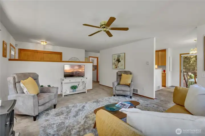 Living Room is comfortable and ideal for entertaining