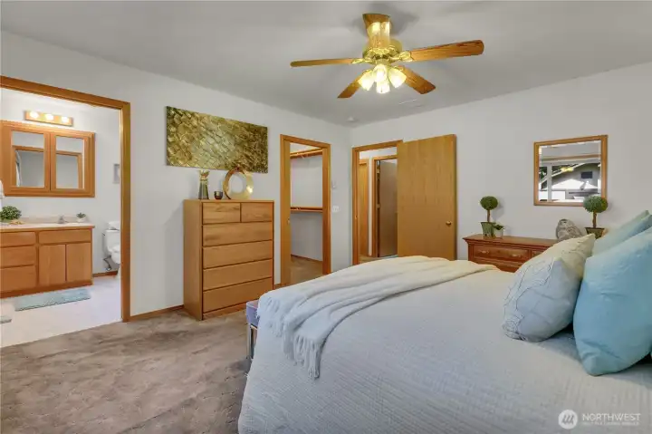 Primary EnSuite is very generous in size and includes a large walk-in closet + Three Quarter Bath