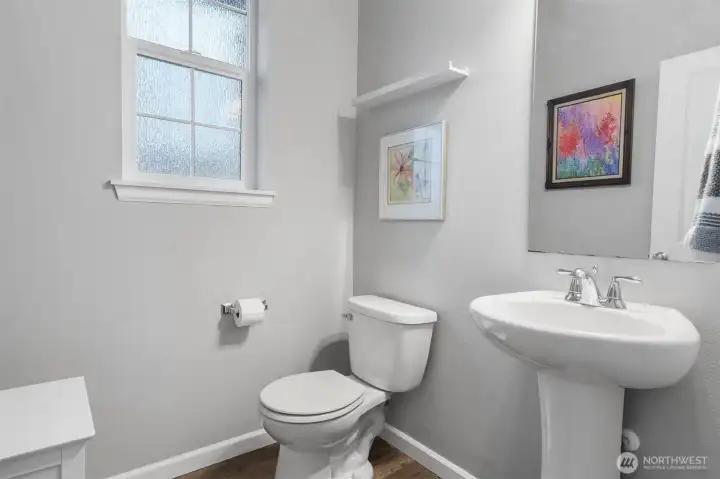 Powder Room off the Foyer perfect for guests