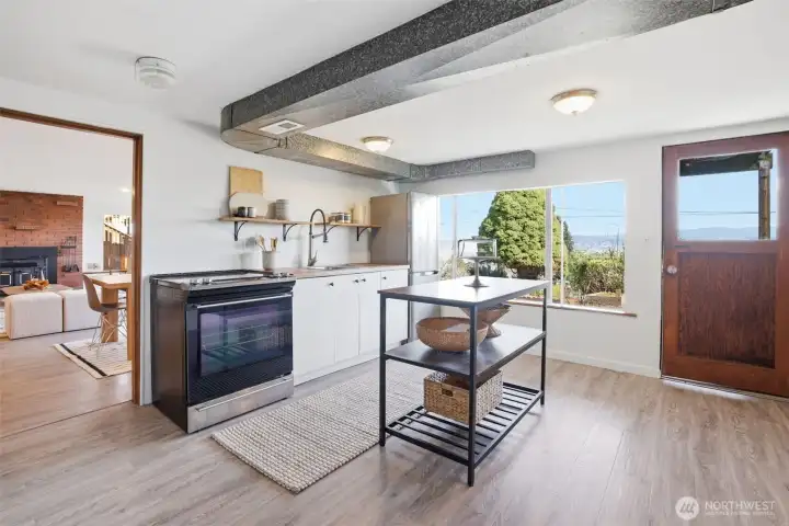 Lower level/ ADU second kitchen.