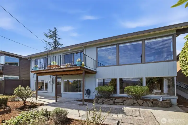 The back of the house