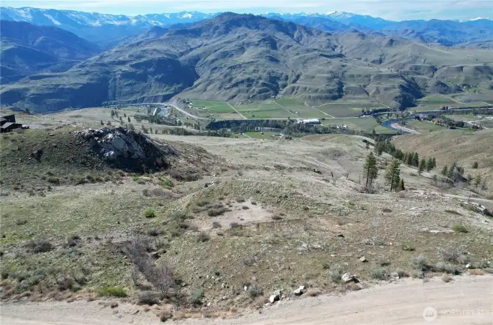 Aerial of building site