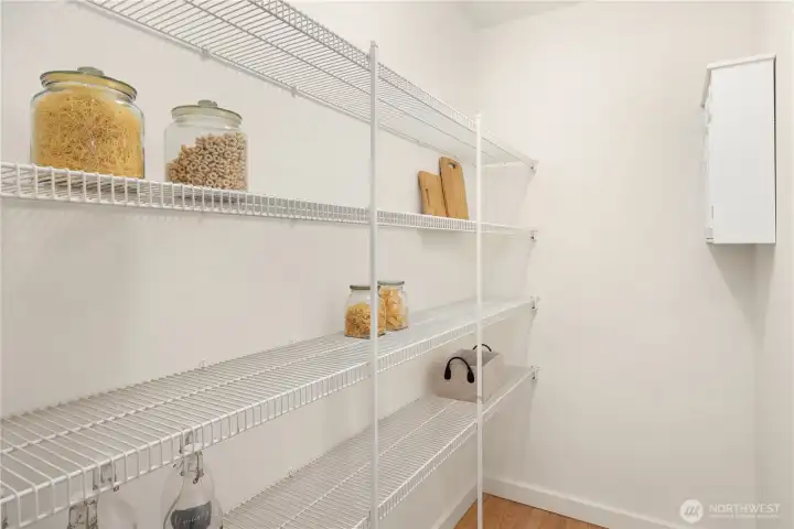 Walk-in pantry.