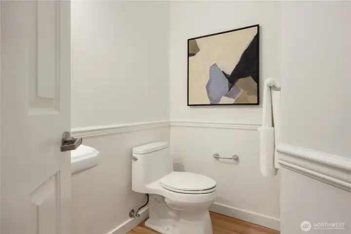 Main floor powder room.