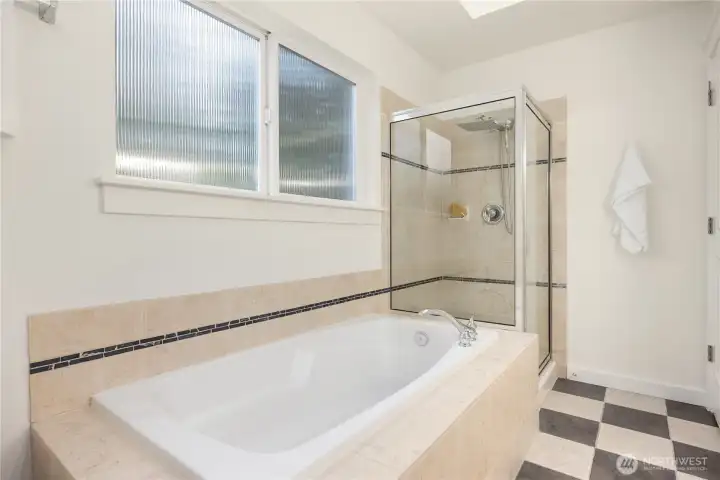 Primary bathroom.