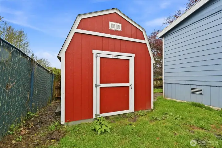 Extra storage space for tools and seasonal items.