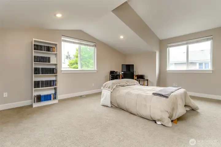 The ceilings, the freshly painted walls and ceilings, bright windows!