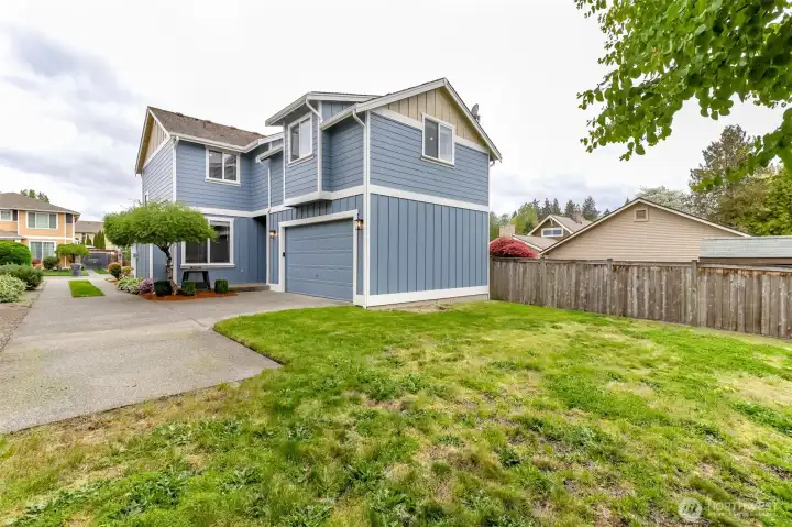 Nice private backyard - whole exterior of home painted!