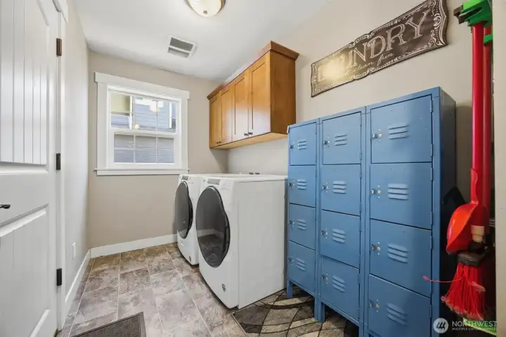 Mudroom/Laundry room off the garage.