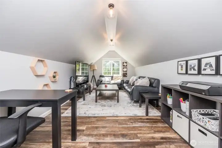 Upper level large bonus room offers flexibility! 4th bedroom? MIL? Office? Go for it! Upper level large bonus room offers flexibility! 4th bedroom? MIL? Office? Go for it!