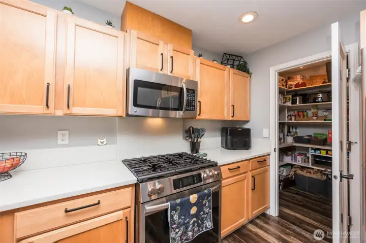Stainless Steel appliance, Gas range. Stainless Steel appliance, Gas range.