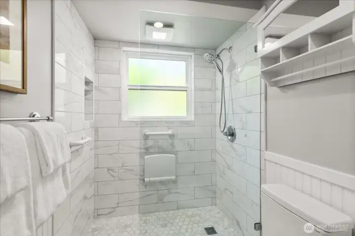 Remodeled Bathroom with Walk-in Shower Remodeled Bathroom with Walk-in Shower
