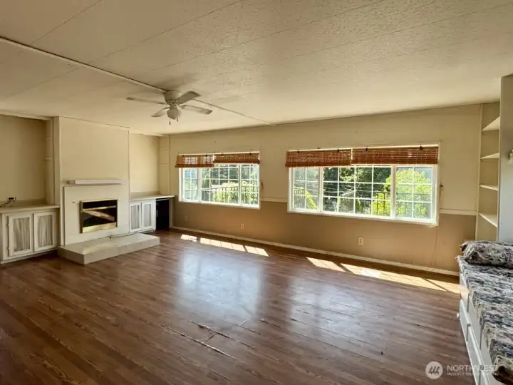 Natural light and lake views from the front windows Natural light and lake views from the front windows